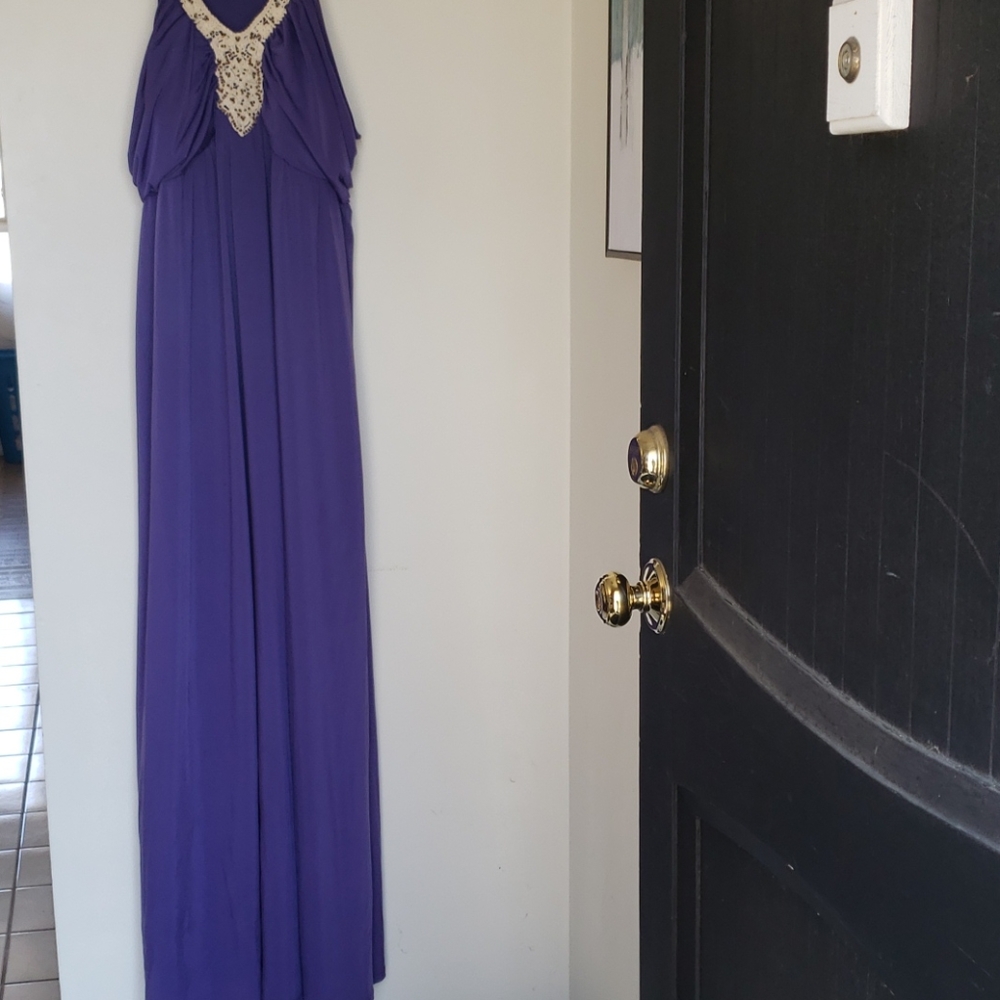 Elle purple maxi sundress